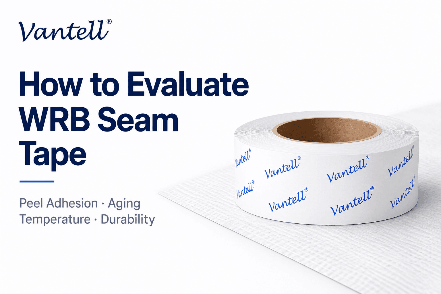 How to Evaluate WRB Seam Tape: Peel Adhesion, Aging, Temperature and Durability