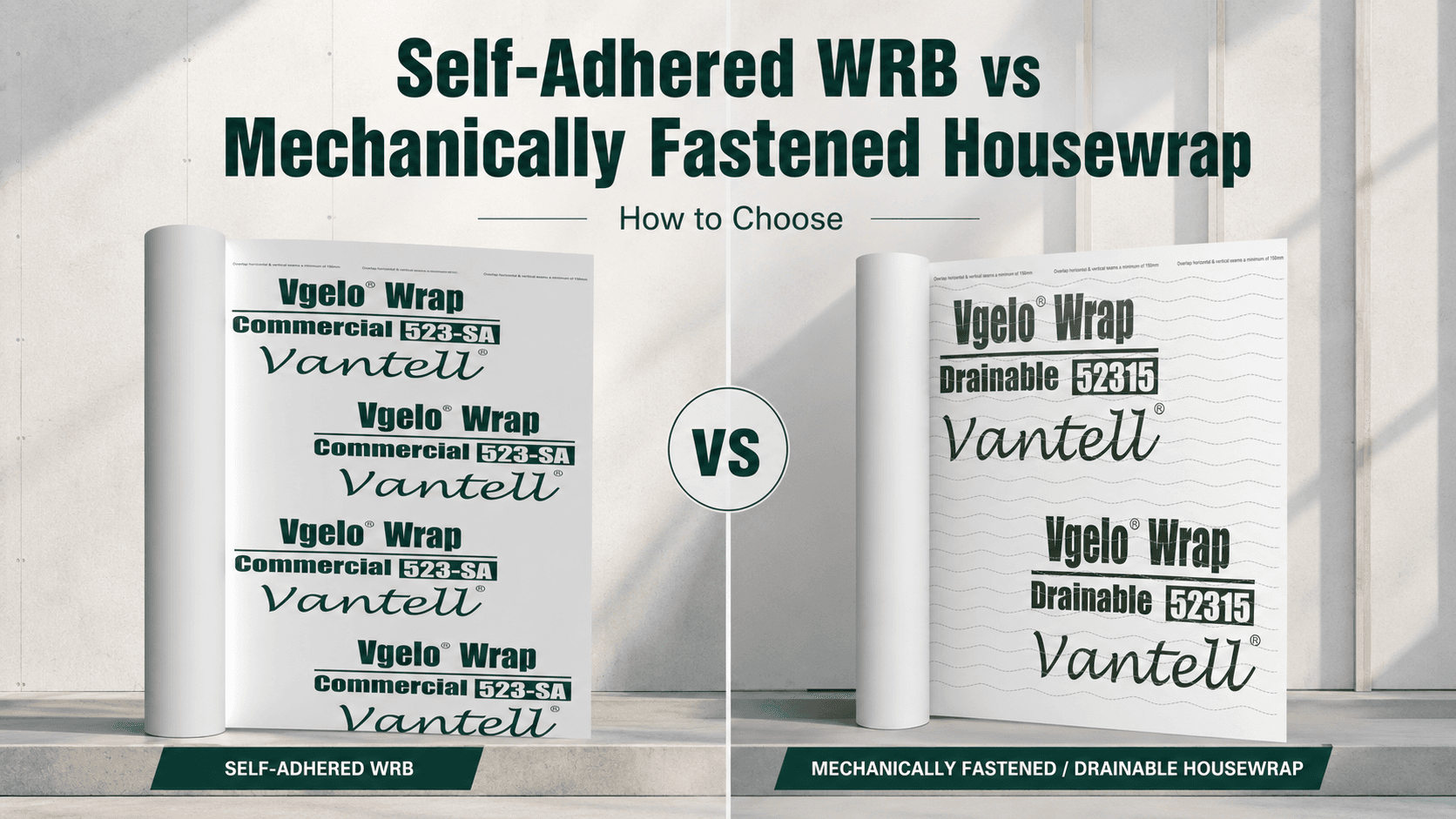 Self-Adhered WRB vs Mechanically Fastened Housewrap: How to Choose