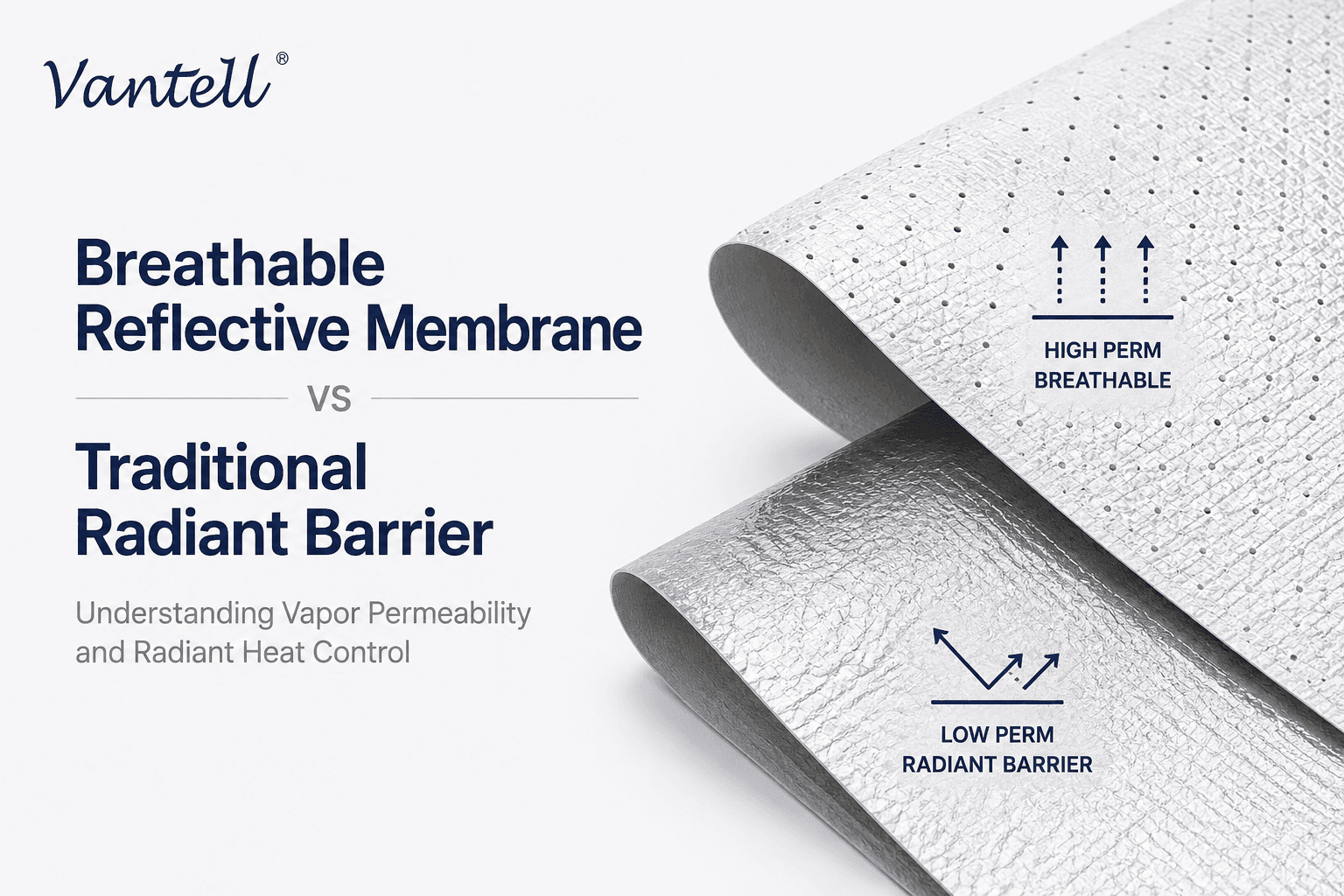 Breathable Reflective Membrane vs Radiant Barrier: Understanding Vapor Permeability and Radiant Heat Control