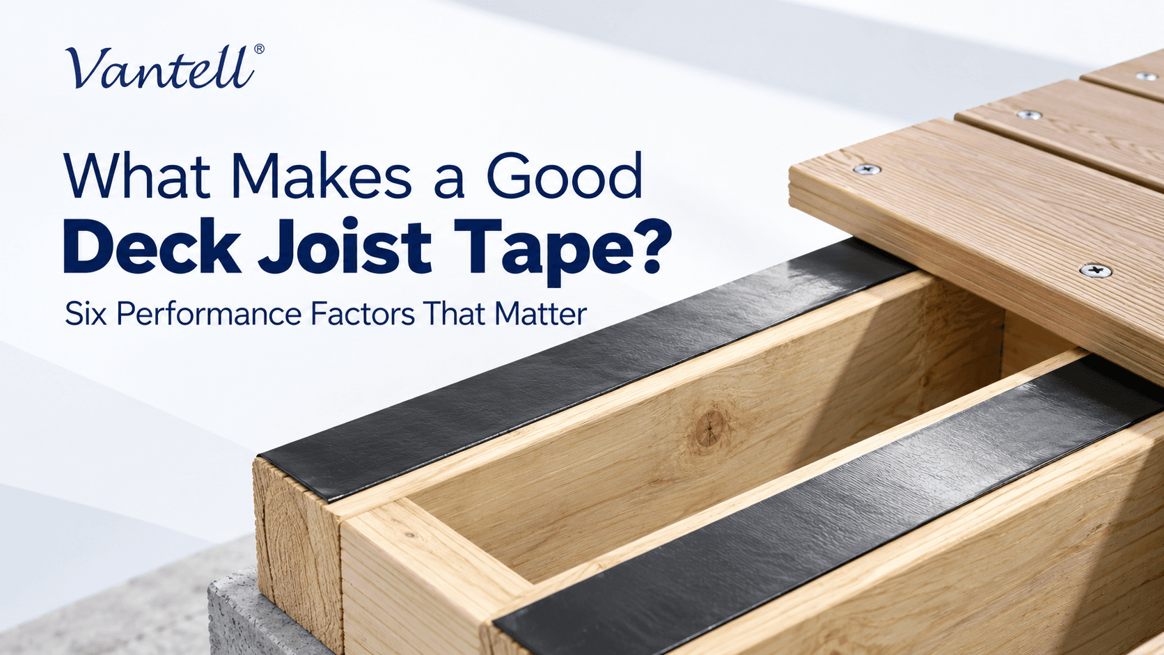 What Makes a Good Deck Joist Tape? Six Performance Factors That Matter