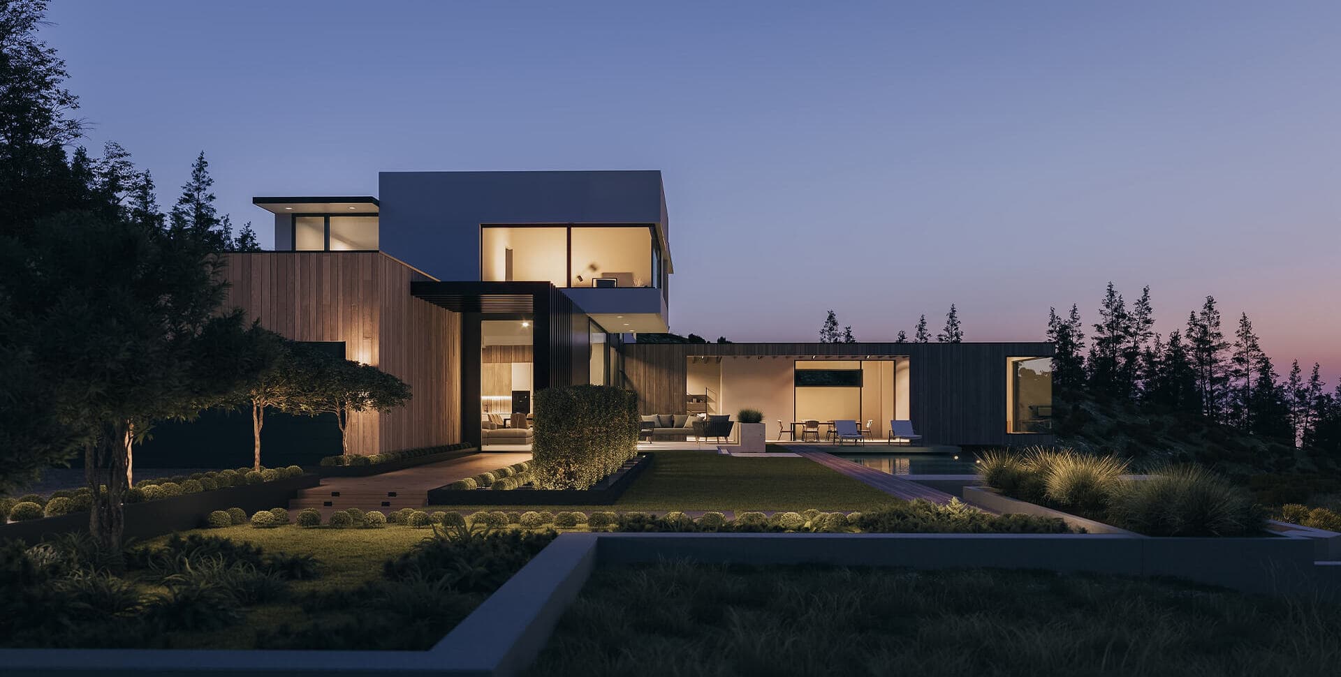 High-performance modern building