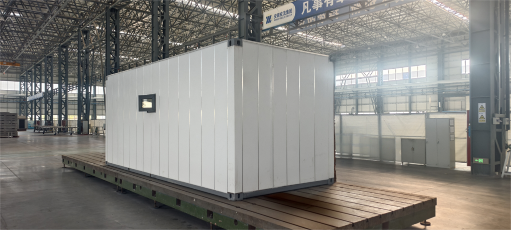 Completed modular building using the Vantell double-reflective rainscreen building envelope system